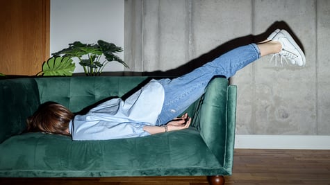 Exhausted woman