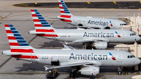 American Airlines planes on tarmac