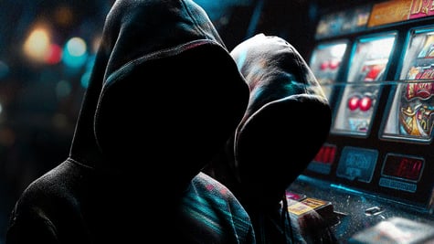gambling, hackers, criminals