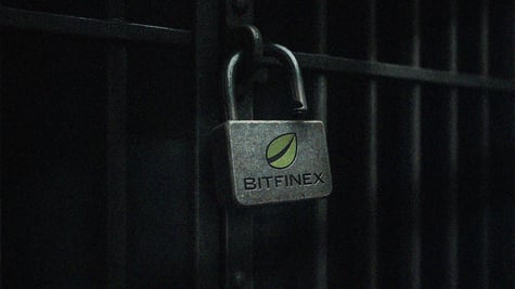 Prison-door-with-a-safelock-that-has-a-Bitfinex-logo