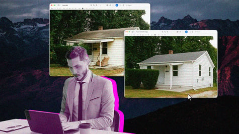 A real estate agent using AI to manipulate photos