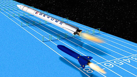 European rocket trying to catch up with SpaceX