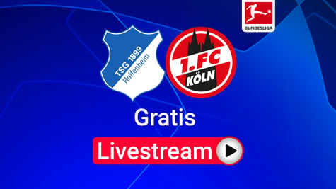 Hoffenheim vs. Köln Team Logos Bundesliga Livestream kostenlos