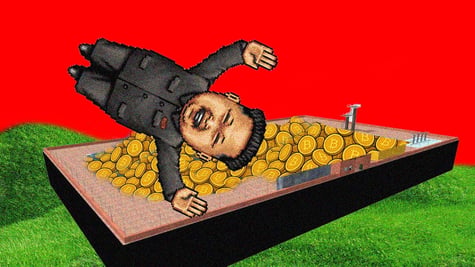 kim-jong-un-jumping-In-a-pool-of-crypto-coins