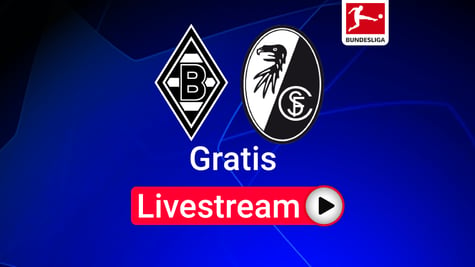 Gladbach vs. Freiburg Team Logos Bundesliga Livestream