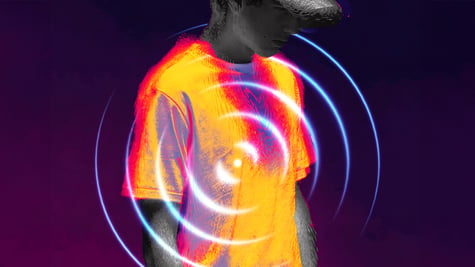 Smart textile t-shirt