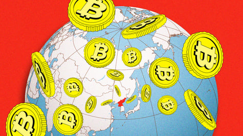world-map-from-different-points-crypto-coins-are-going-to-north-korea