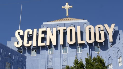Scientology sign. LA headquarters
