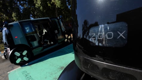 Zoox logo on car