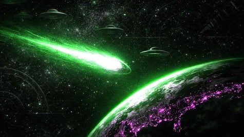 A beautiful graphic of the 3I/ATLAS comet.