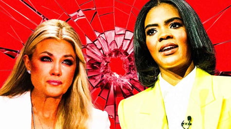 Erika Kirk and Candace Owens