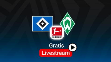 Main gegen Gladbach, Team Logos, blauer Hintergrund