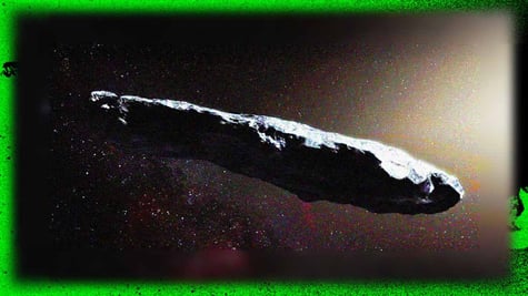 A comet heading into deep space.