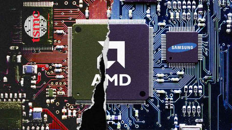 TSMC Chip on left, MD blue chip on right