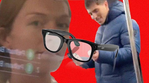 A woman who smashed a content creator's Meta Ray Bans on a subway