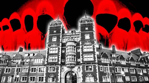 University of Pennsylvania surrounded by hackers