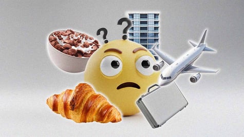 A puzzled emoji perplexed with some of life's decisions.