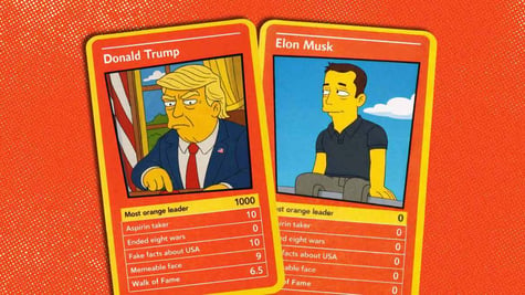 cards Trump and Musk