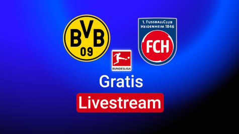 dortmund vs heidenheim, Team Logos, Gratis Livestream