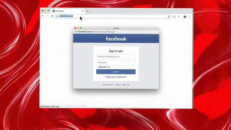 fake Facebook pop-ups