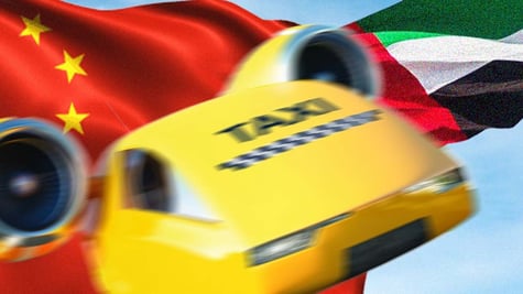 Flying taxis in China and UAE