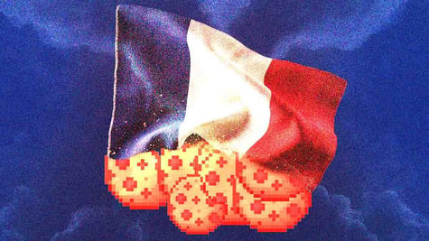 french flag crushing cookies
