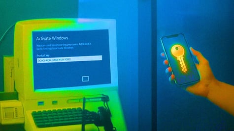 monitor windows activation phone