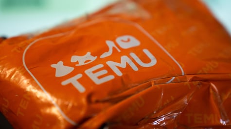 Package from Chinese e-commerce retailer Temu