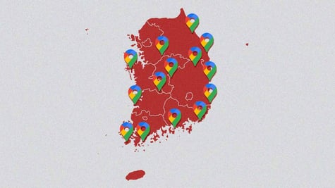 korea maps