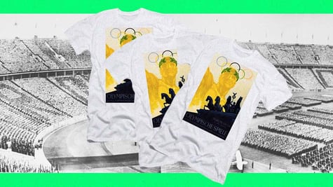 IOC T-shirts commemorating 1936 Berlin Olympic Games