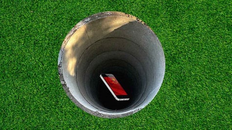 a phone with the china flag