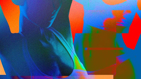 Two women's figures wearing a croptops