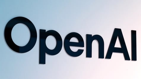 openai logo plaque