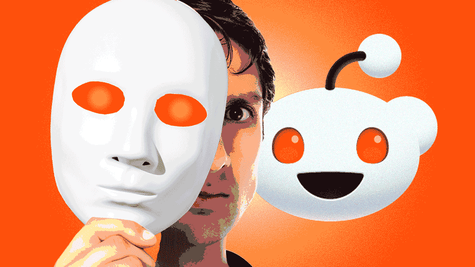 Mask moving over a person's face as Reddit mulls age verification