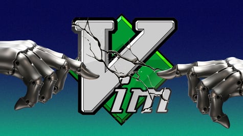 vim logo, ai