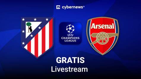 Atlético vs. Arsenal, Team Logos, Gratis-Livestream, blau