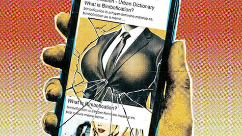 A crossdresser searching the term "bimboification"