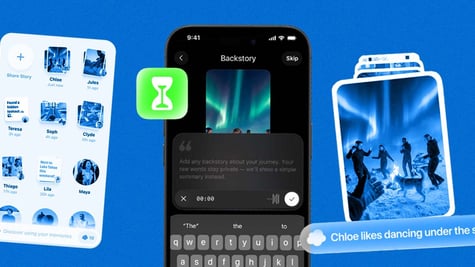 A smartphone with the new AI-powered Bond app open