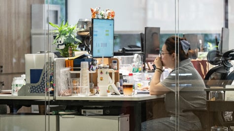 Office employee in Shanghai, China