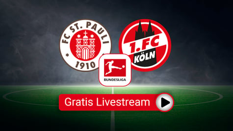 FC St. Pauli vs. 1. FC Köln, Team Logos, Bundesliga kostenlos schauen