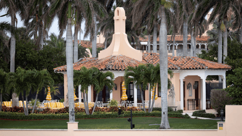 A view of Mar-a-Lago mansion 