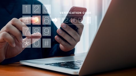 2FA verification code sent to phone