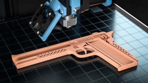 3D printed gun model