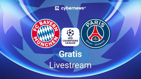 FC Bayern vs. PSG, Logos, Gratis-Livestream, blau