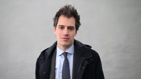 Arthur Mensch, founder of Mistral AI, at the World Economic Forum in Davos