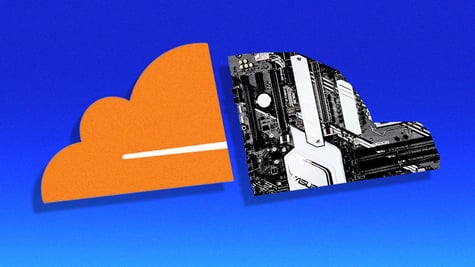 cloudflare logo motherboard