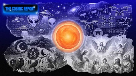 A flurry of aliens and religious imagery in the cosmos.