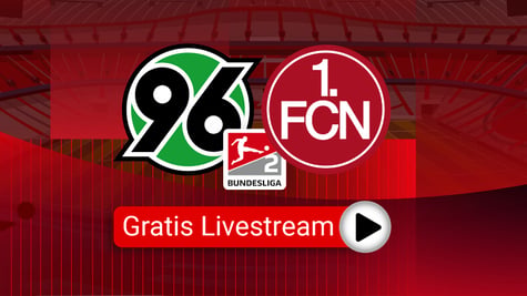 hannover 96 fc nuernberg, Logos, Livestream, rot