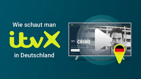 ITVX Logo, Deutschland-Positionsmarker, Bildschirm, grün