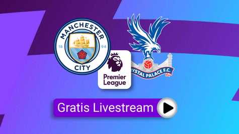Manchester City vs. Crystal Palace, Logos, Free Stream, purple